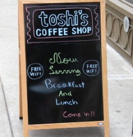 Toshi’s – The ultimate coffee shop